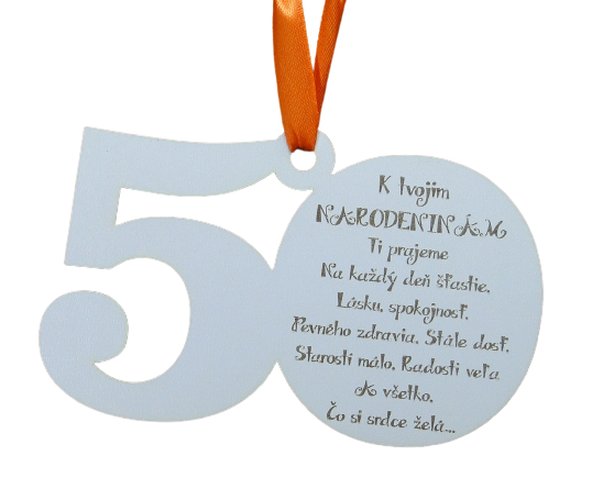 Tabuľka k 50.narodeninám