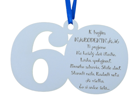 Tabuľka k 60.narodeninám