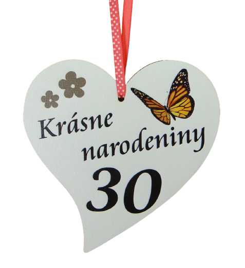 Drevená tabuľka Krásne narodeniny"30"