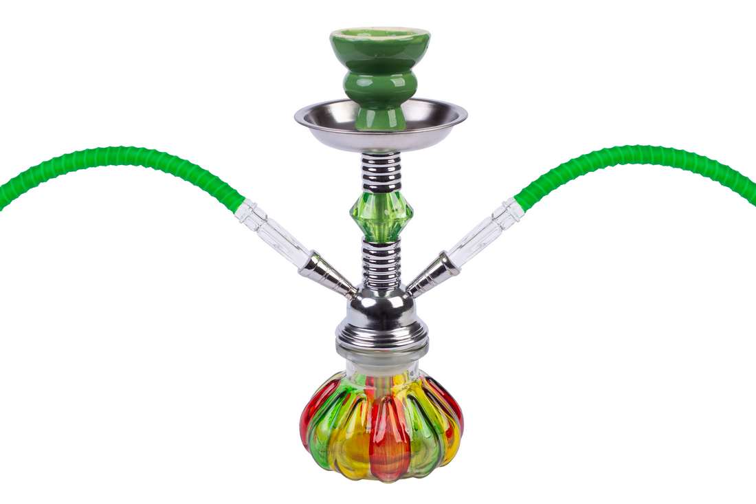 Vodná fajka - SHISHA multicolor 26cm/2 inhalačné hadičky