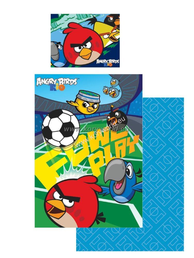 Posteľná bielizeň Angry Birds Rio