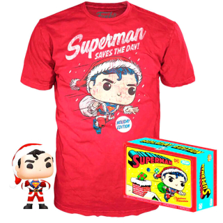 Funko POP! Set tričko a figúrka Back DC Comics Superman Exclusive M