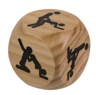 Drevená kocka kamasutra XL 6x6cm
